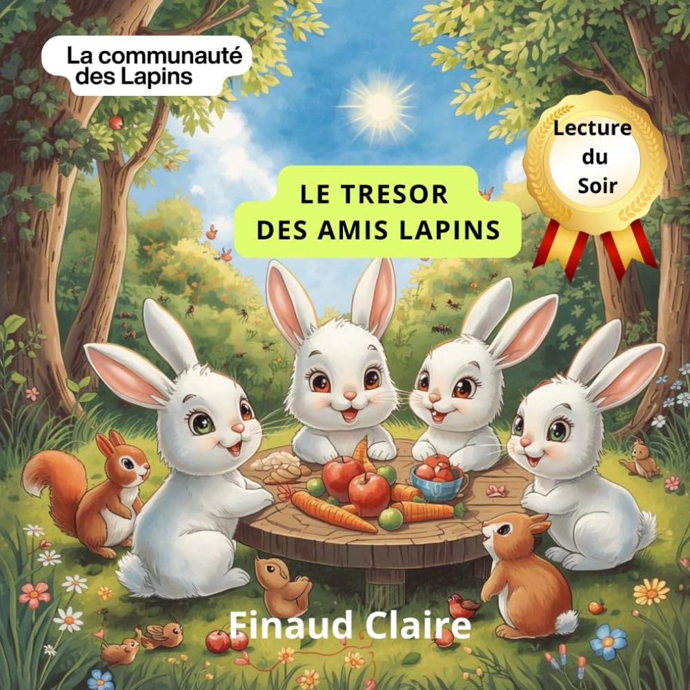 Le trésor des Amis lapin: Une aventure tendre sur l'amitié et le partage. Album illustré pour enfants de 4 à 6 ans