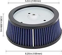 Vista 4 de AHL Filtro de aire 29442-99C HD-0800 para Harley Screamin Eagle Road King, Electra Glide, FatBoy, Dyna, Softail Springer, Ultra Classic Electra Gli