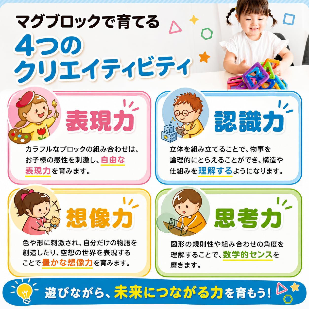 Amazon.co.jp: マグブロック デラックスセット マグネットブロック 