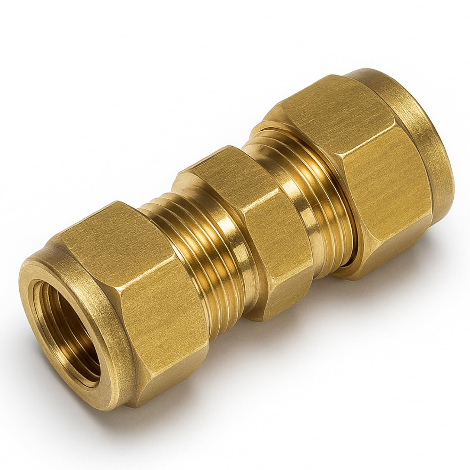 2X Westco 15mm x 10mm Compression Reducing Coupling – Brass DZR Pipe Connector J603
