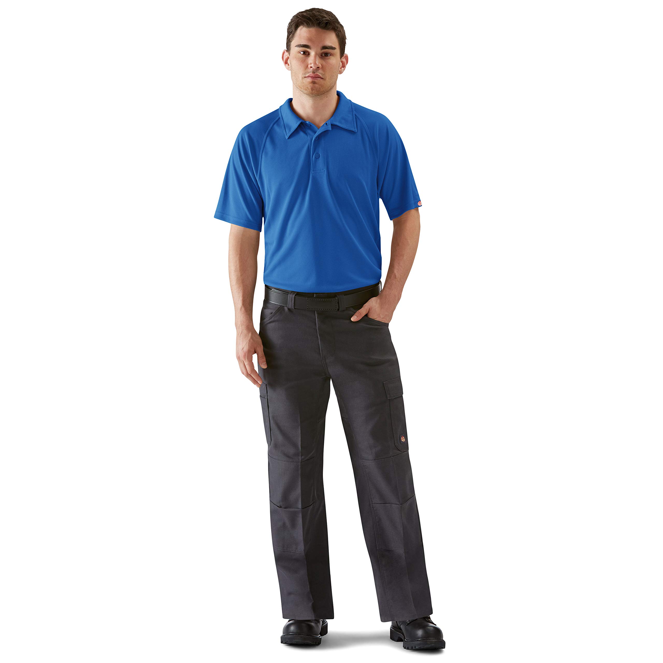 Red Kap Men's Royal Blue Big-Tall Active Performance Polo Shirt, 3X-Large