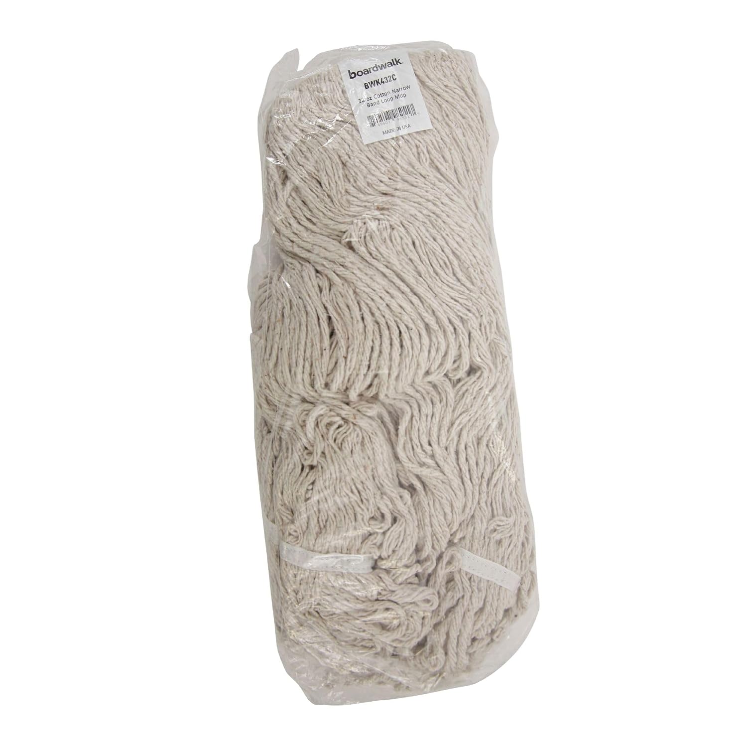 Boardwalk Mop Head, Pro Loop Web/Tailband, Premium Standard Head, Cotton, 32-Oz., White