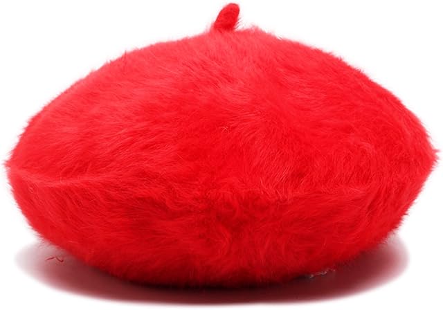 YaWindYa 1940s Vintage Classic French Artist Solid Color Wool Blend Beret Hat Beanie Cap Unisex