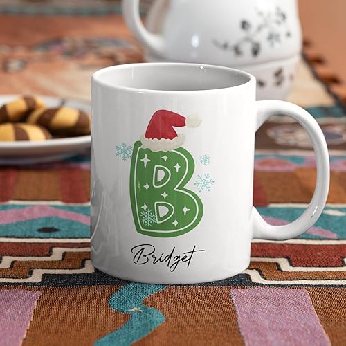 Miniatura 3 de Tazas de café con iniciales de Navidad 2022 tazas de café de Navidad taza de café personalizada con iniciales tazas de café para niños letras