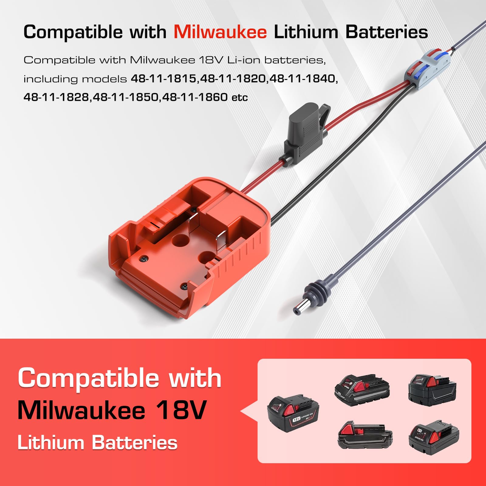 Starlink - Mini adattatore di alimentazione Starlink per batteria Milwaukee con cavo DC 2 m/6,5 ft Starlink