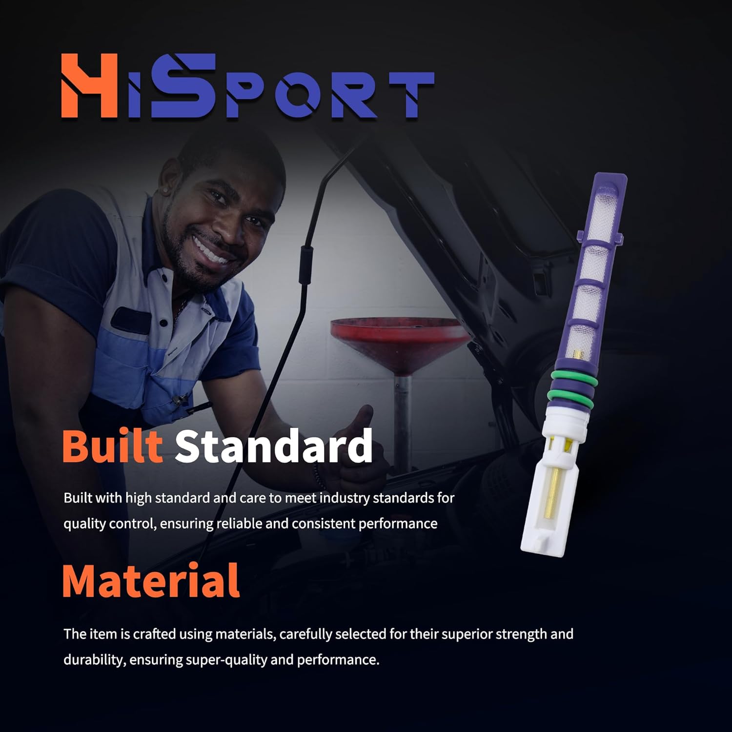 HiSport A/C Orifice Tube - Compatible with Dodge Jeep Eagle Replaces EX4101C EC01614G9 55036182 4883551A