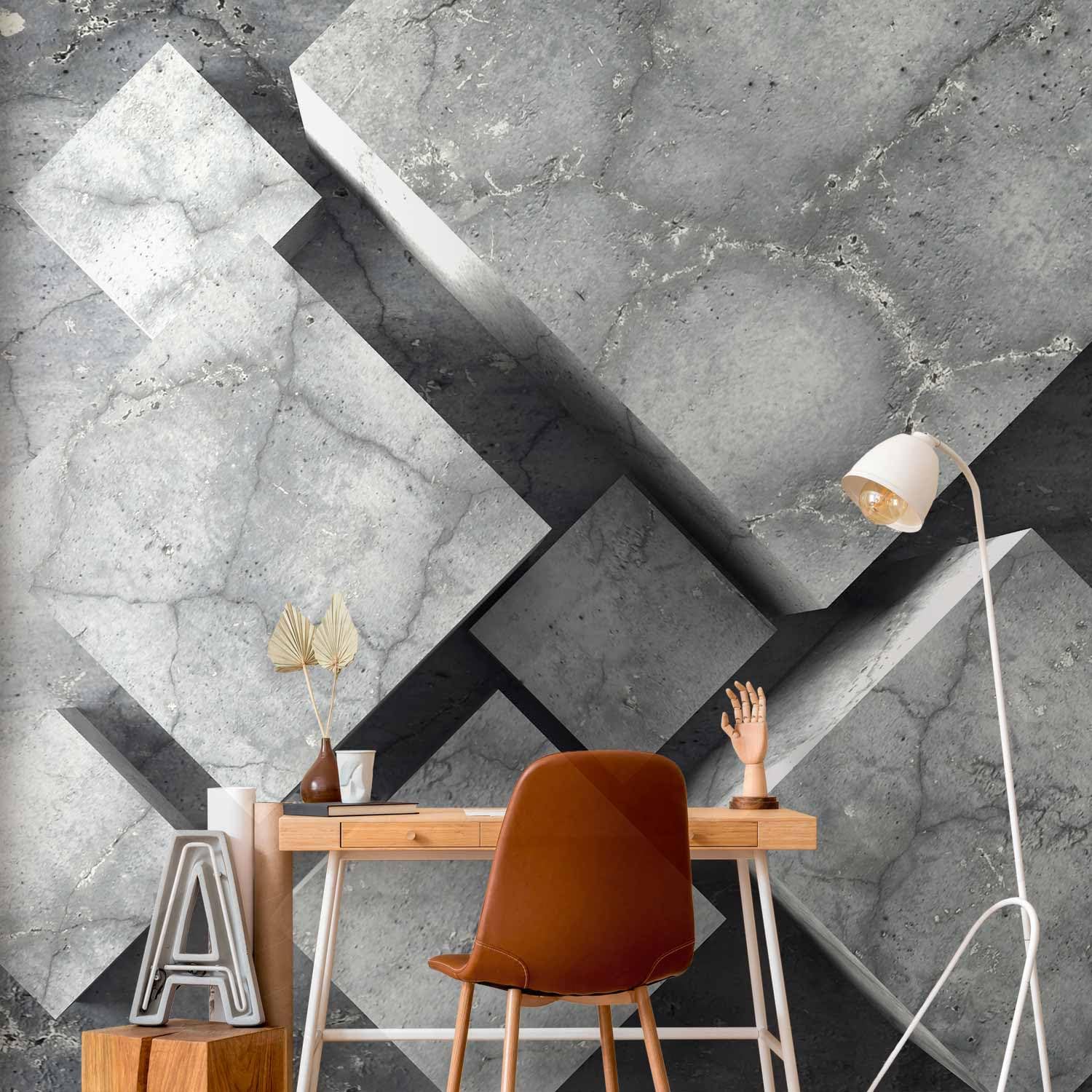 Carta da Parati Moderna per Soggiorno, Concreto, 400x280 cm