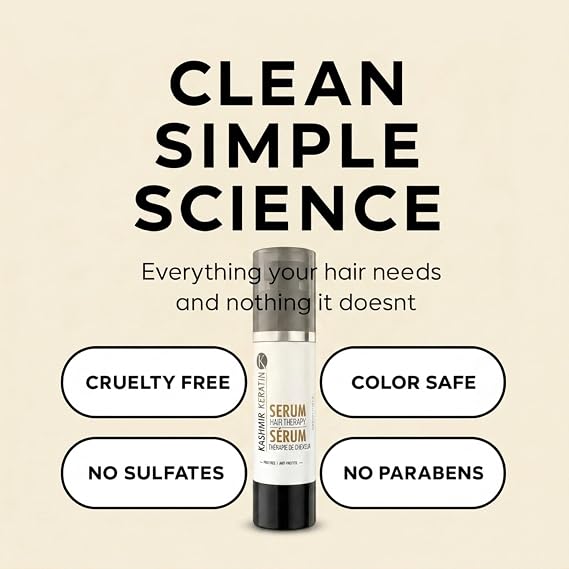 Hair serum for frizzy and damaged hair: Anti Frizz Hair Serum with Hydrating and Strengthening Properties. Non-Oily Hair Treatment Serum for Shine and Frizz Control (50ml / 1.69Fl. Oz)