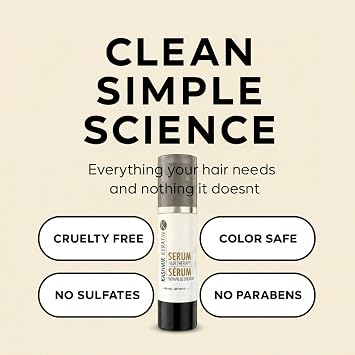 Hair serum for frizzy and damaged hair: Anti Frizz Hair Serum with Hydrating and Strengthening Properties. Non-Oily Hair Treatment Serum for Shine and Frizz Control (50ml / 1.69Fl. Oz)