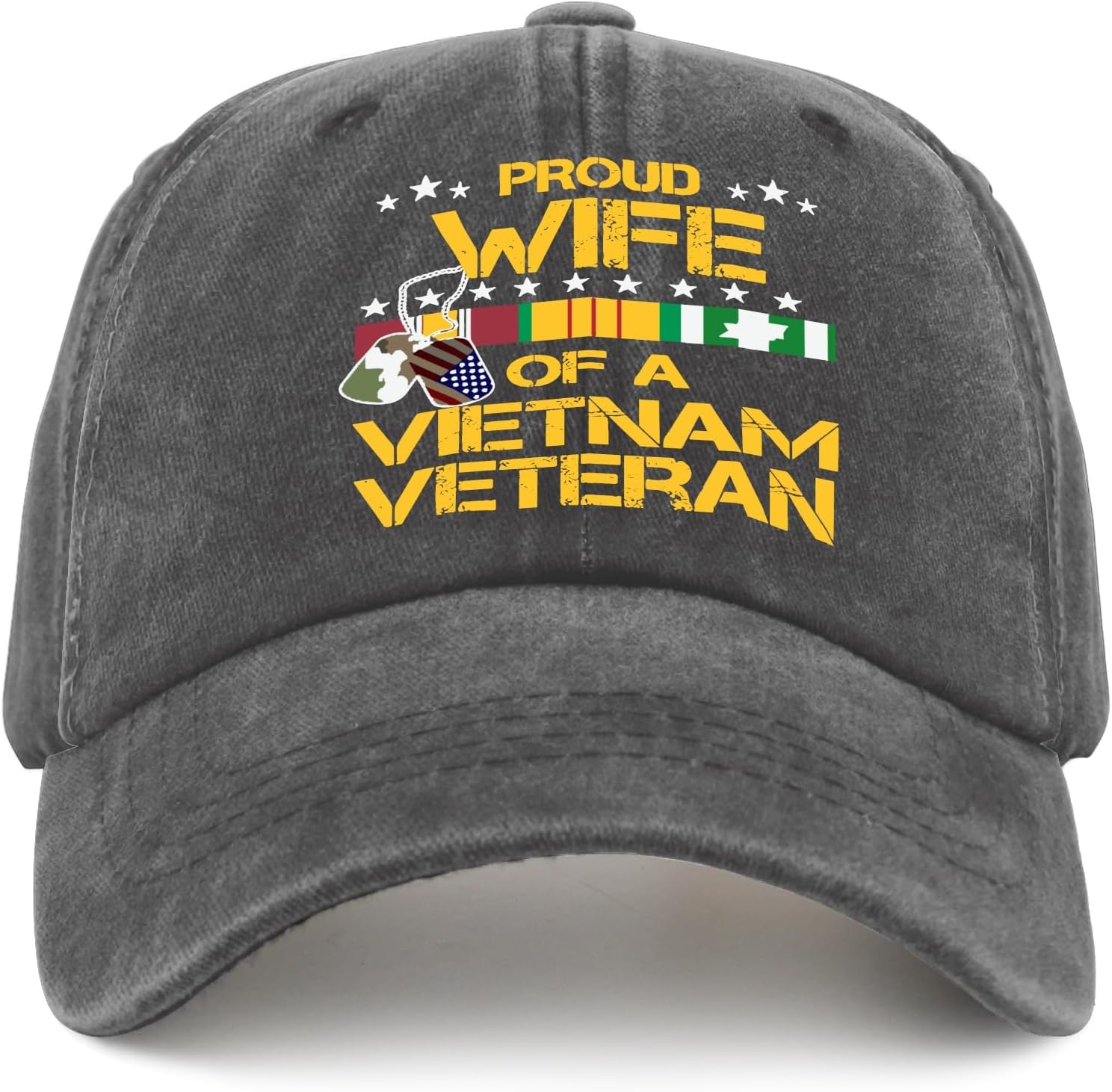 Proudss Wife Vietnam War Veteran Cap Cute Hat Mens Baseball Cap Gifts for Him Golf Hat - Image 8