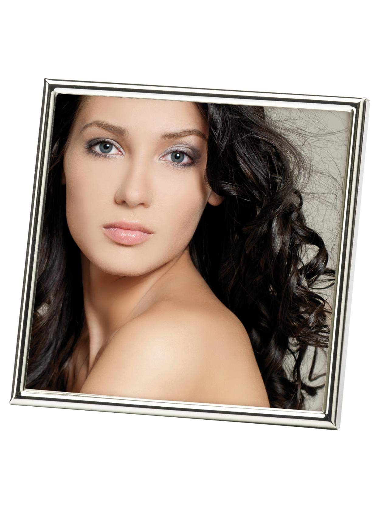 walther design Design WD313S Chloe Portraitrahmen 13x13 cm, Silber, 13 x 13 cm