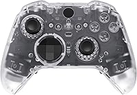 Vista 6 de eXtremeRate Full Set Shell Buttons for Xbox One Elite Series 2 Controller, Clear Replacement Faceplate Back Plate Bottom Shell Case with Buttons for