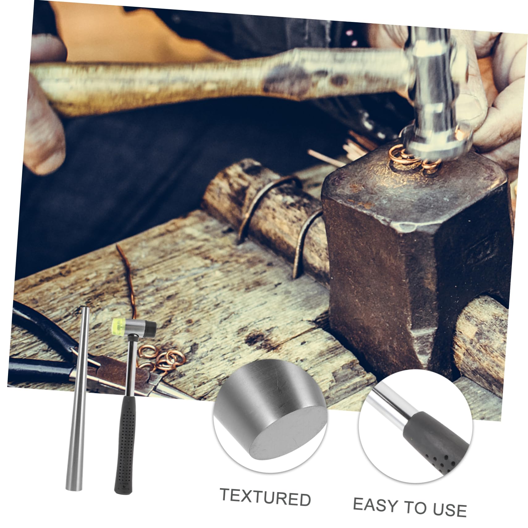 GALPADA Ajustador de Anillos para Joyería de Acero Inoxidable, Varilla de Mandril Ajustable Fácil de Operar para Mantenimiento y Reparación de Anillos