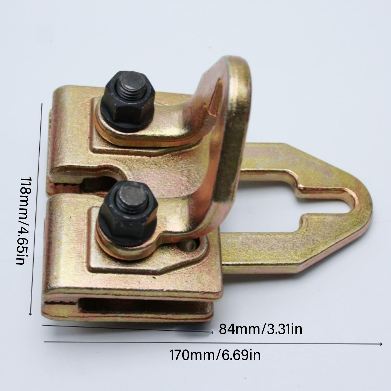Morsetto per carrozzeria auto, 170 mm, doppio bullone, strumento di riparazione per lamiera, con punto di trazione e telaio in metallo, per tirare pannelli e raddrizzare il telaio