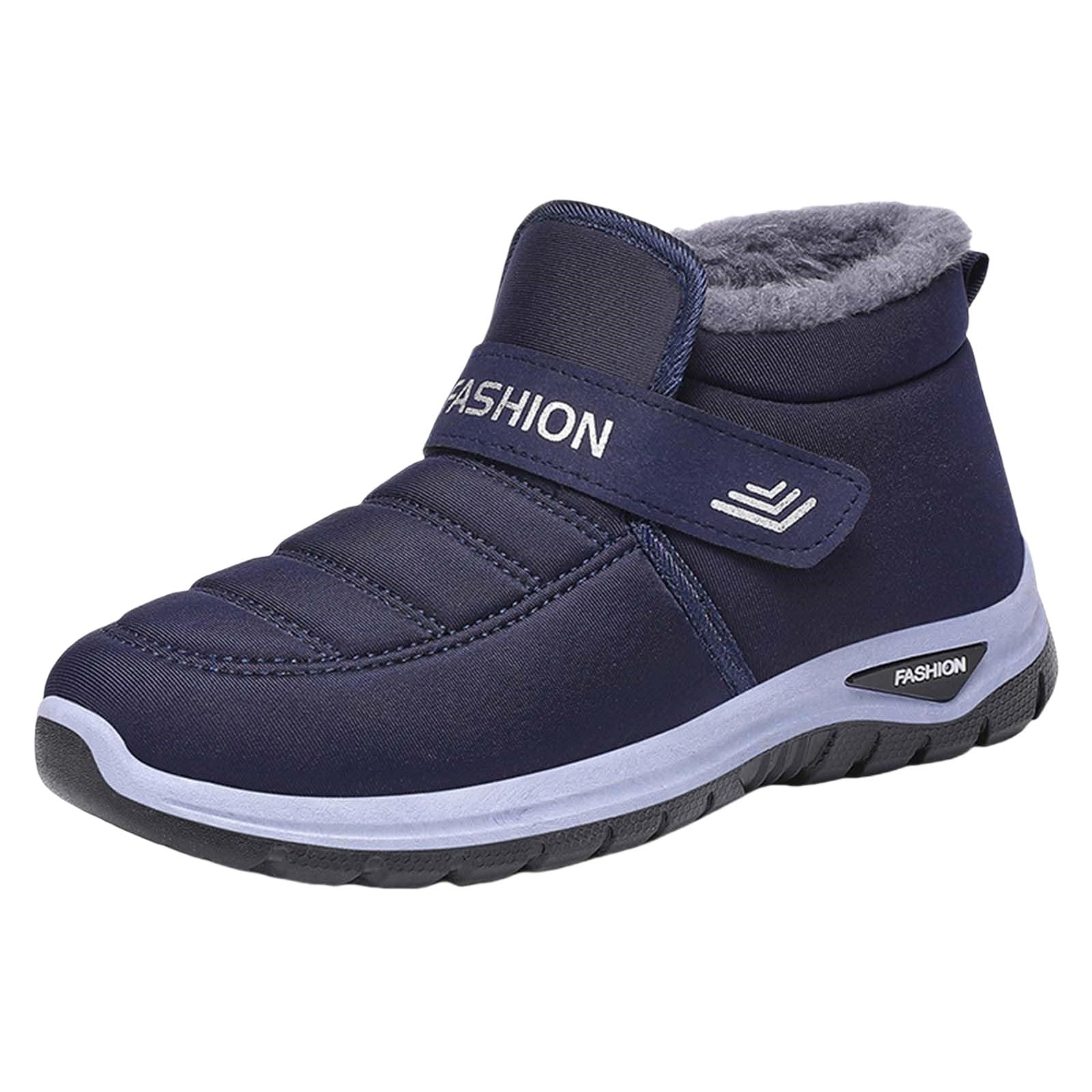 Winter Ankle Boots For Women Waterproof Comfortable Light Weight Snow Boots Non Slip Fuzzy Insulated Outdoor Cycling Walking