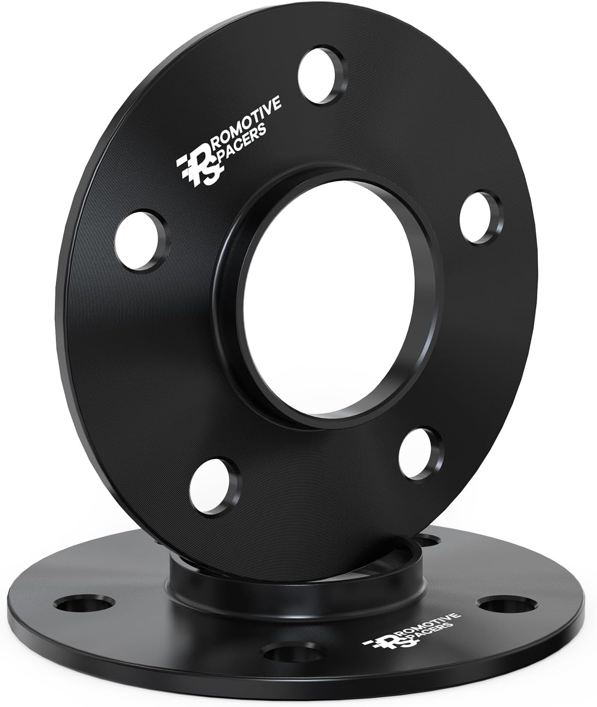 5mm Hub Centric w/Lip Wheel Spacers 5x114.3 (5x4.5), 64.1mm to 73mm Bore, for 5x114.3 Vehicles with 73.1mm Bore Aftermarket Wheels, Black (2PCS)