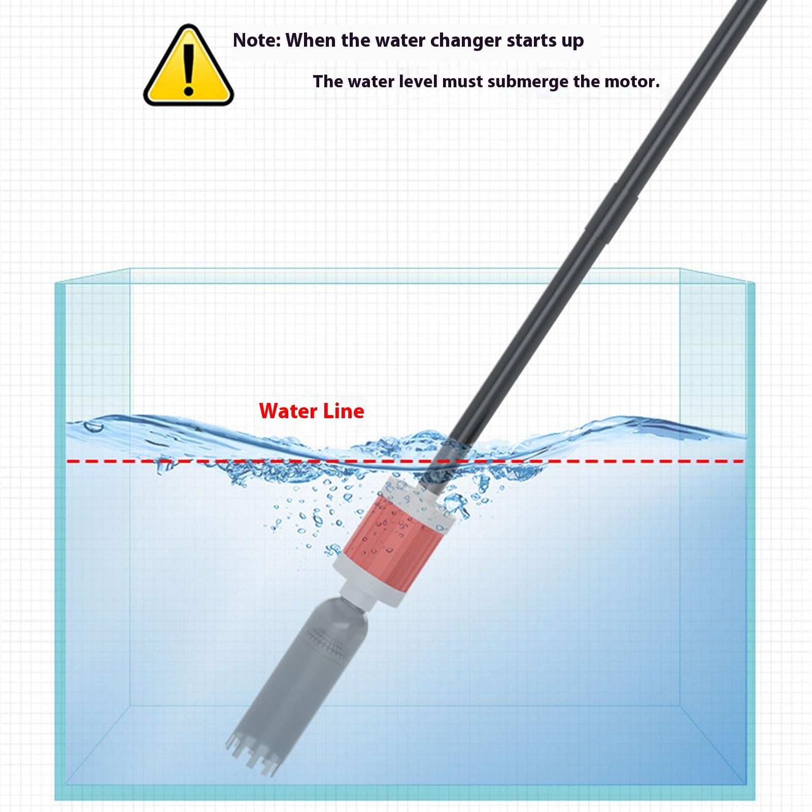 Sistemas de limpieza de gravas para acuarios con cambio de agua para mantenimiento de arena y control de circulación de agua, multifuncional, tipo prensa de acuario, limpiador de succión