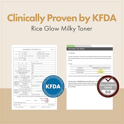 Miniatura 5 de TOSOWOONG Rice Glow - Tónico lechoso con 784,000 ppm de agua de arroz coreano, niacinamida, ceramidas, pantenol, brillo, piel de vidrio, hidratante,