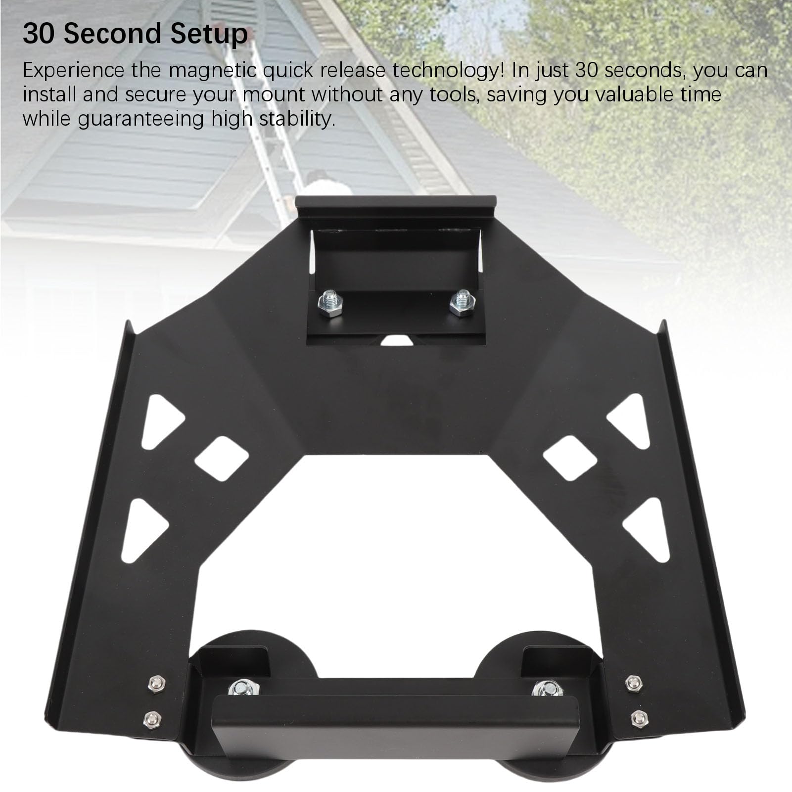 Kit de montaje magnético para satélites con núcleo de acero inoxidable, revestimiento resistente a los rayos UV y base magnética de goma, compatible con Mini, de 4 imanes de