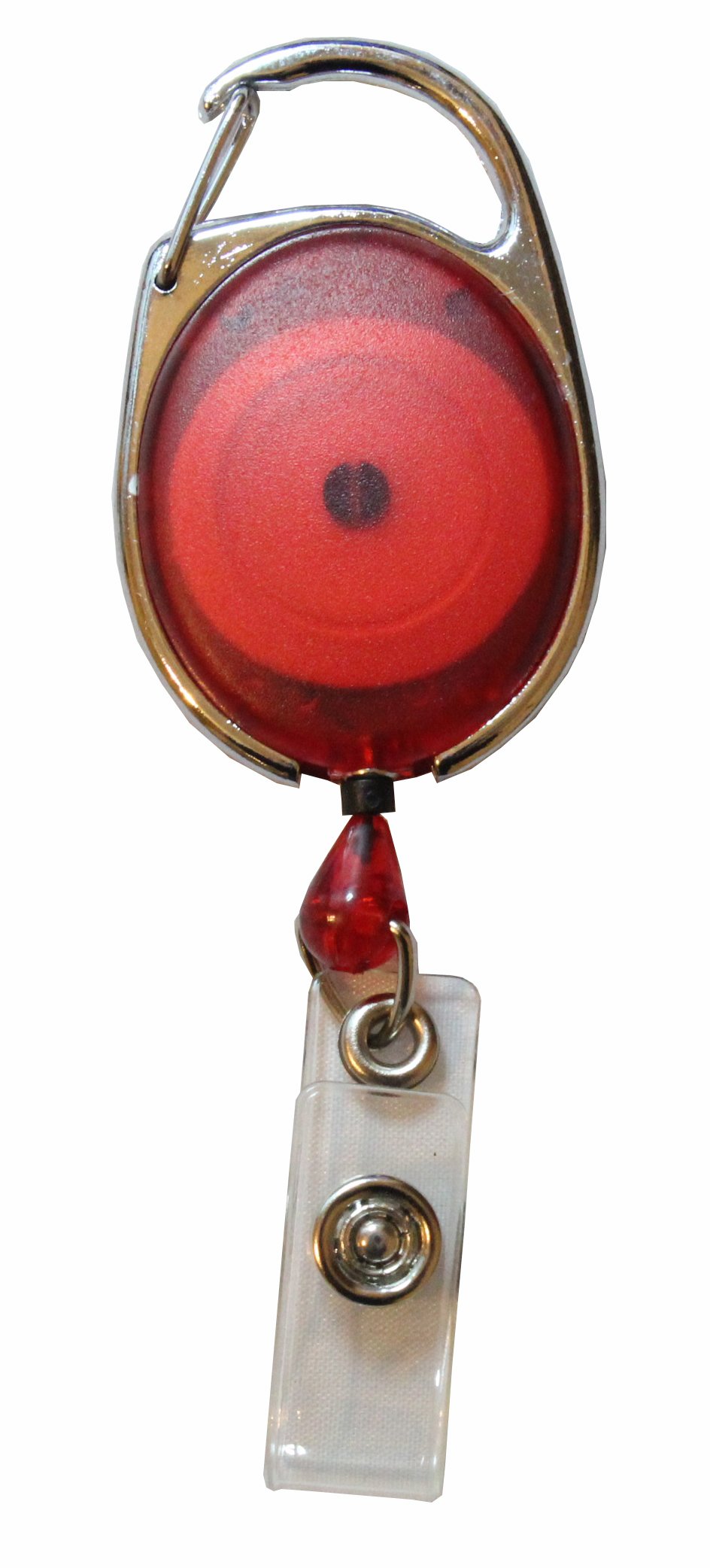 Customcard ltd® 6 x Premier Red Yo Yo Badge Reel Identity ID Card Pass Badge Holder
