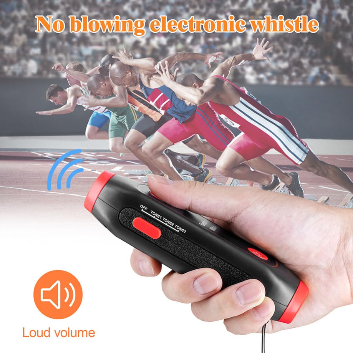 Fischietto Elettronico Sportivo con Luce LED e Cordino, per Decorazioni Scuola e attività All'aperto Come Campeggio e Allenamento Arbitri