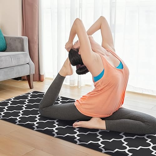 Miniatura 7 de KMAT - 2 Tapetes para cocina, acojinados, antifatiga, impermeables, antideslizantes, PVC resistente y espuma cómoda y ergonómica para estar de pie,