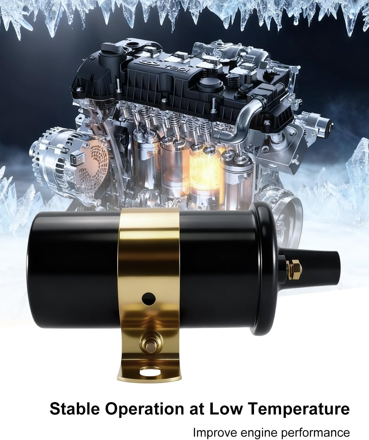 Ignition Coil FIt for John Deere 314 Kohler K161 K181 K241 K301 K321 K341 Engine Kubota WG600 WG750 WG752 Gas Engines and DF Series Engines Replace 231281-S 4151921-S 47-145-01S 32080