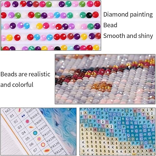 Miniatura 6 de GZKLSMY - Juego de 2 kits de pintura de diamante para adultos, diseño de flores de lavanda y violeta