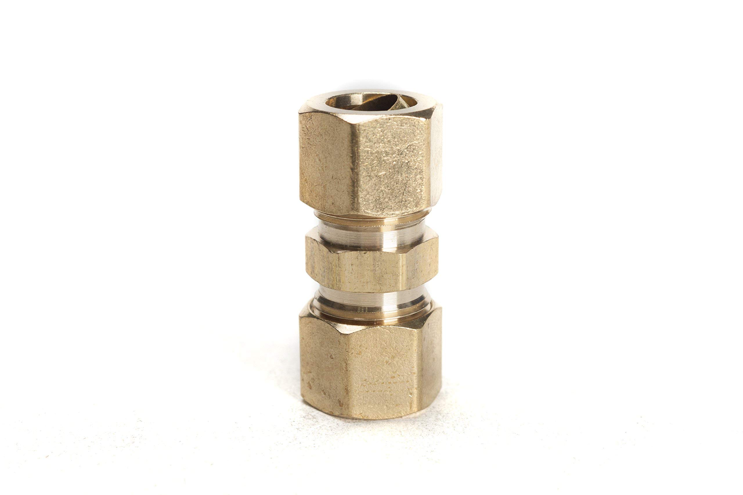 Raccord à compression, raccord union en laiton, 1/2-inch OD (paquet de 20)
