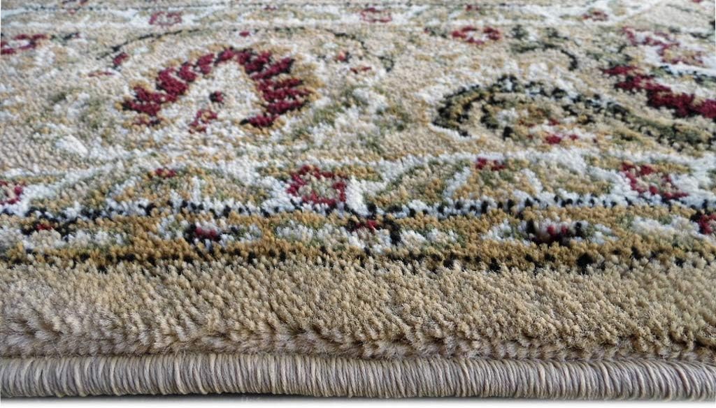 Traditional Octagon Area Rug Design Bellagio 401 Ivory (7 Feet 3 Inch x 7 Feet 3 Inch)