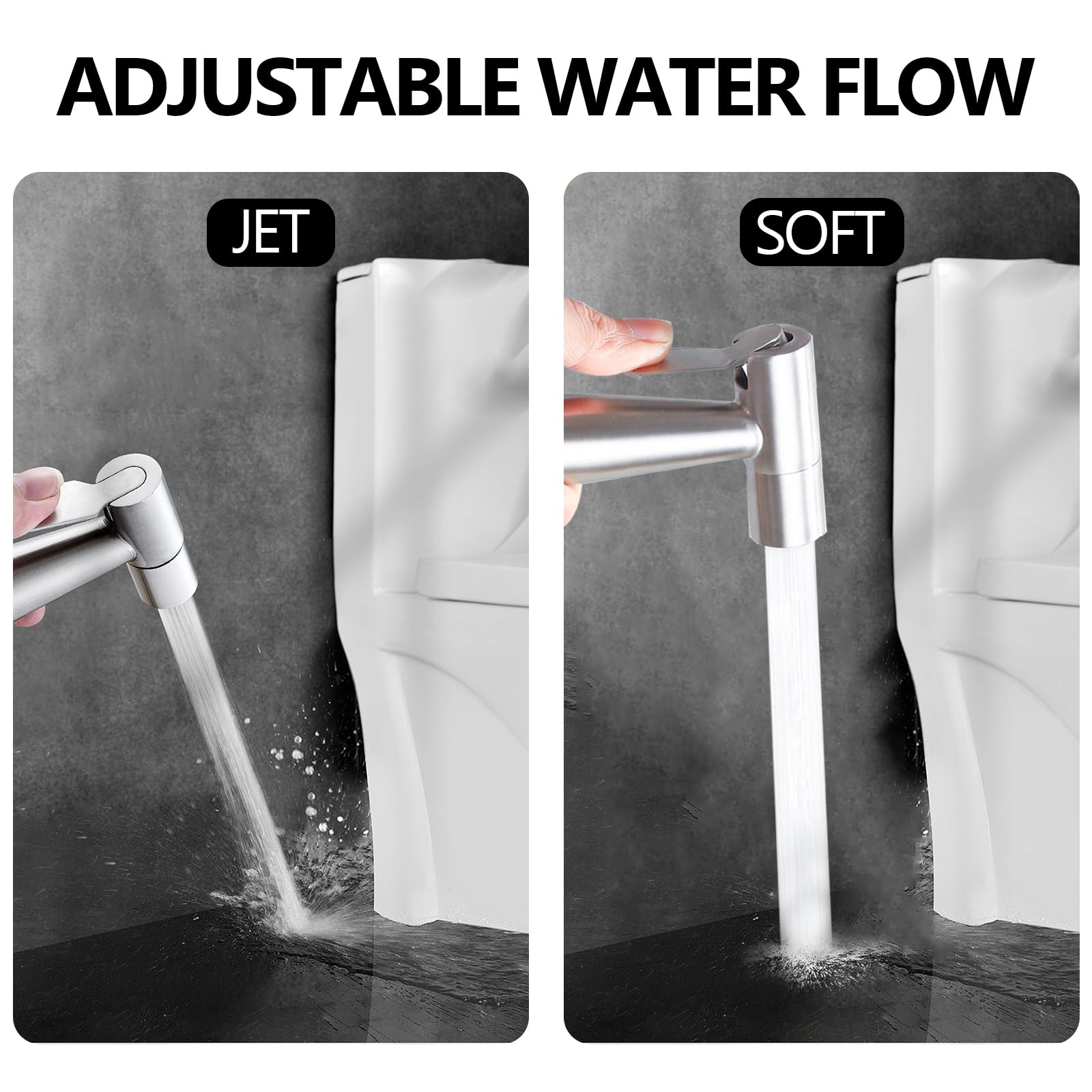 AIVORO Grifo para WC de Mano, grifo bidet para wc para Higienico, Duchas, Bidet para Inodoro