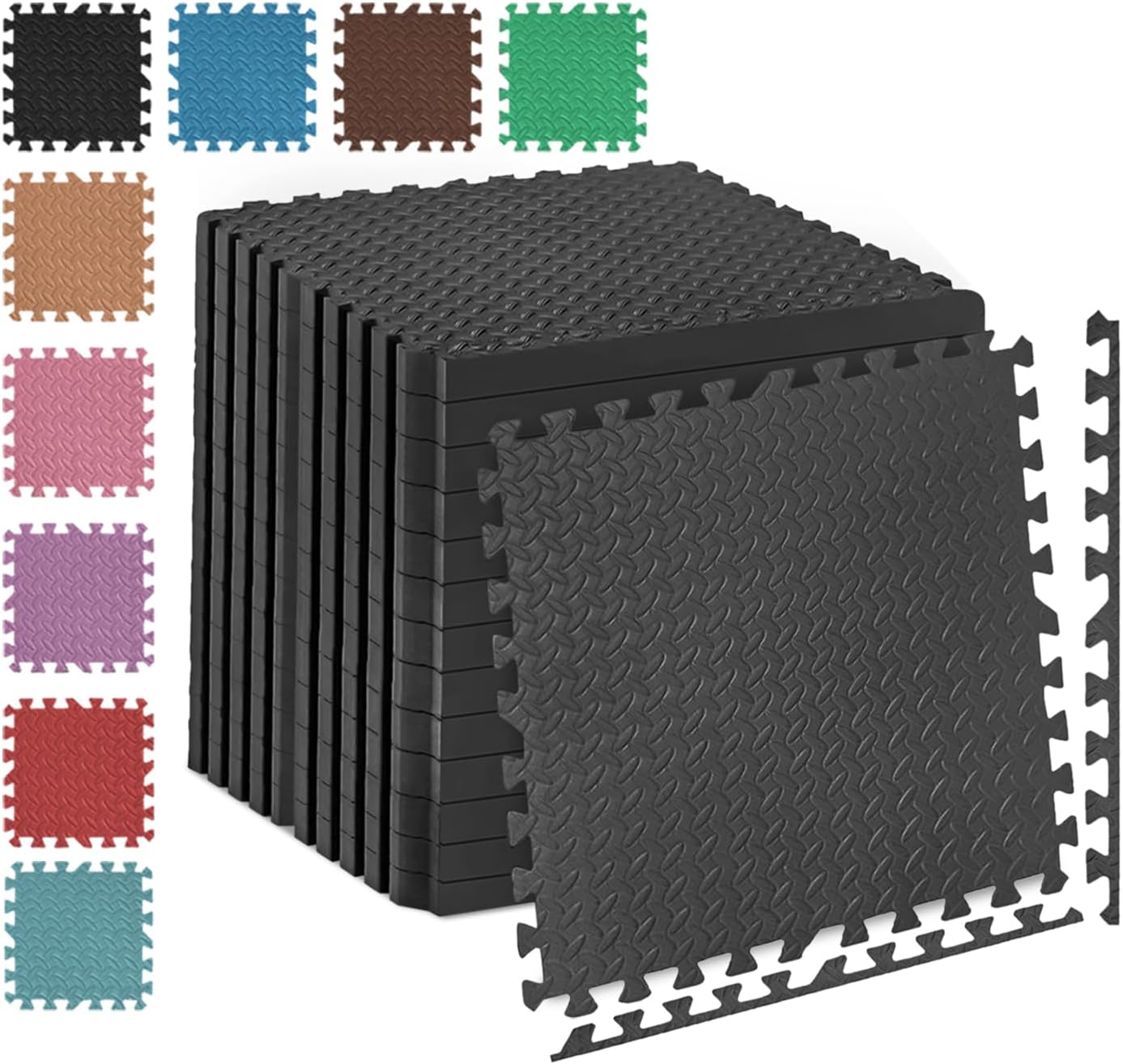 Fk Sports 25mm Extra Thick Gym Flooring Mat, Nonskid mats, Soft