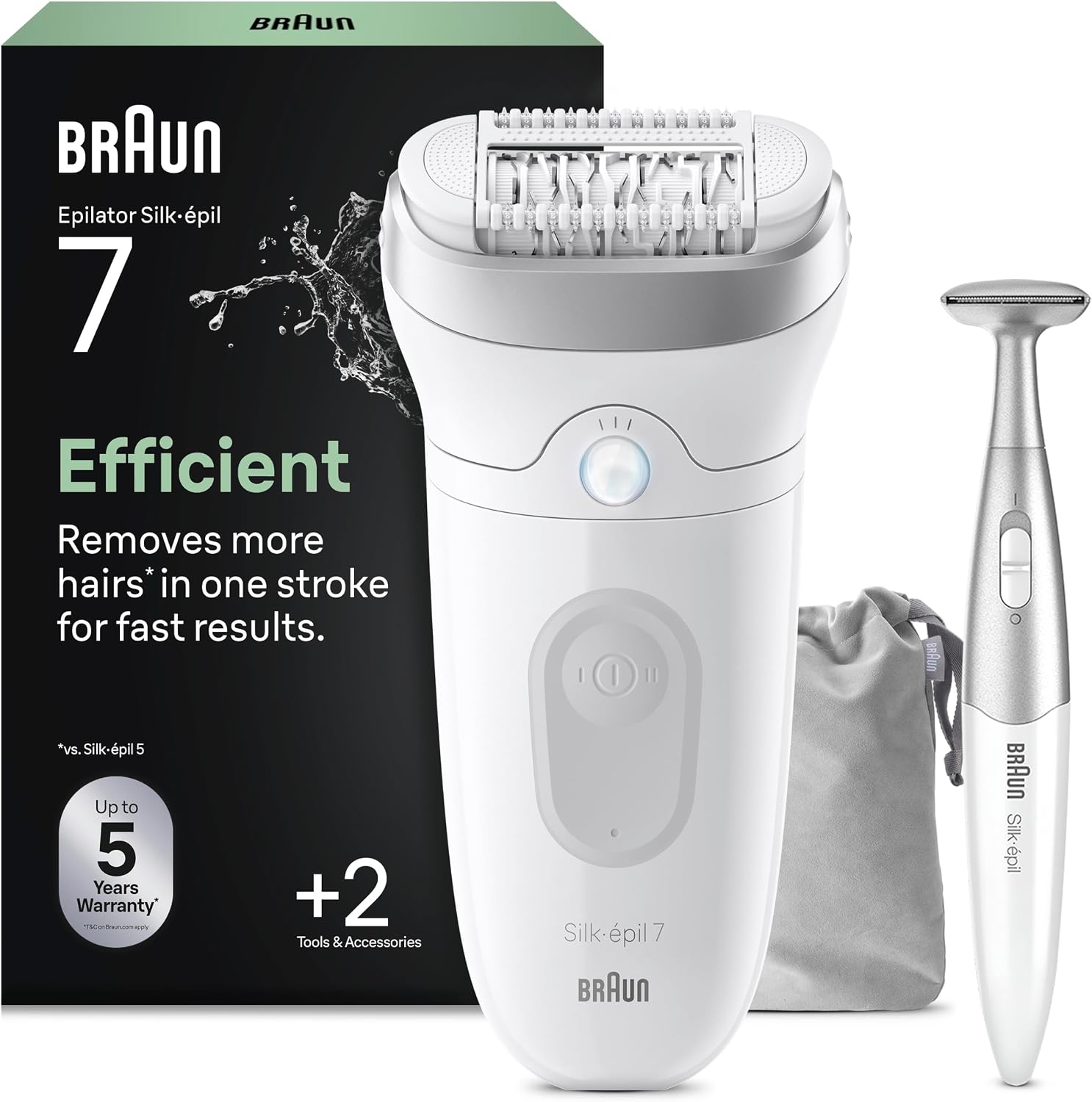 Braun Silk·épil 7 Epilator for Women, 7-210, White