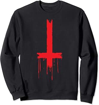 Amazon.com: Upside Down Inverted Cross Sweatshirt : Clothing Amazon.com: Upside Down Inverted Cross Sweatshirt : Clothing