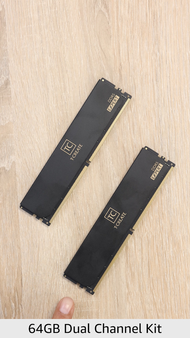 T-CREATE EXPERT DDR5 64GB (32GBx2枚) Refurbished Team Group T CREATE EXPERT 32GB DDR5 6000MHz RAM