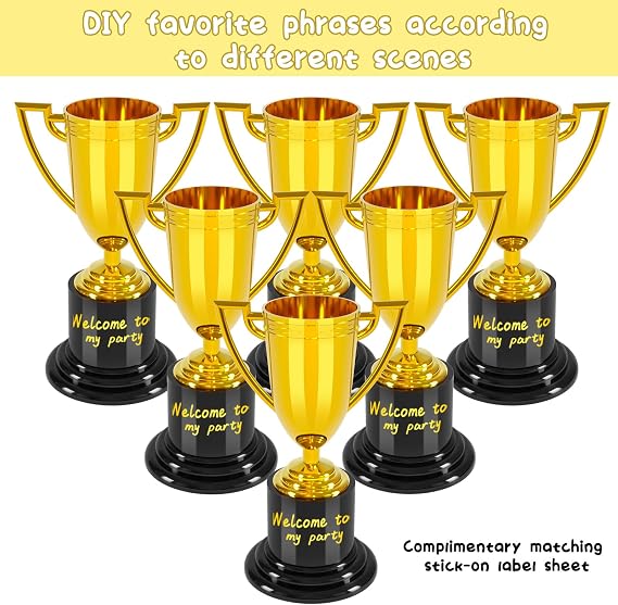 4 inch mini Trophies, Trophies for Kindergarten Graduation, Bowling tournaments, Basketball Games, Kids Soccer Awards, Must Have Football Party Favors, Plastic Trophy.