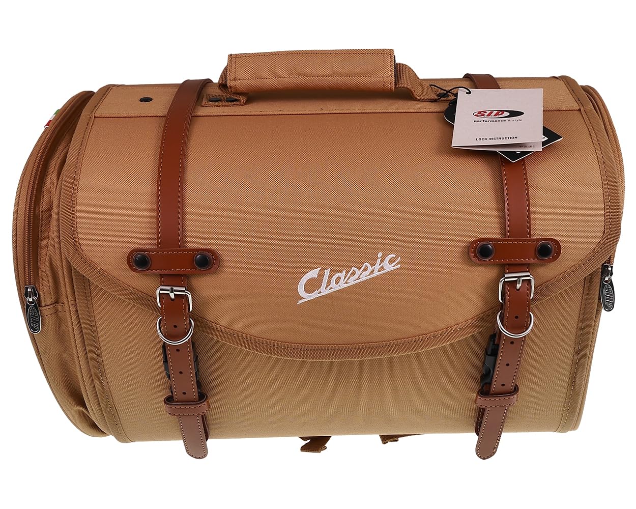 SIP Tasche/Koffer Classic, groß, für Gepäckträger, 480x300x270 mm, ca. 35 Liter, Nylon, braun
