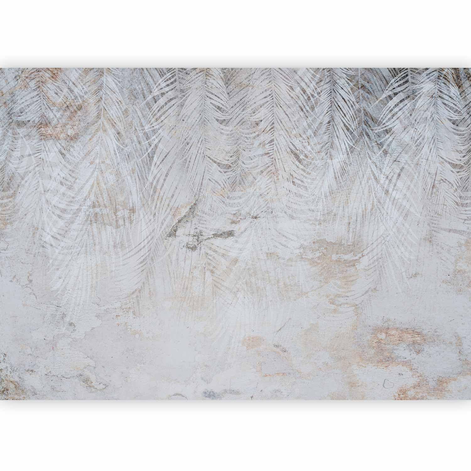 murando - Carta da Parati Adesiva Foglie di Palma 392x280 cm Fotomurali Adesivi Murali Rivestimento Parete Moderna per Pareti Adesiva Muro Decorativo Fotomurale Natura Aspetto concreto Botanico