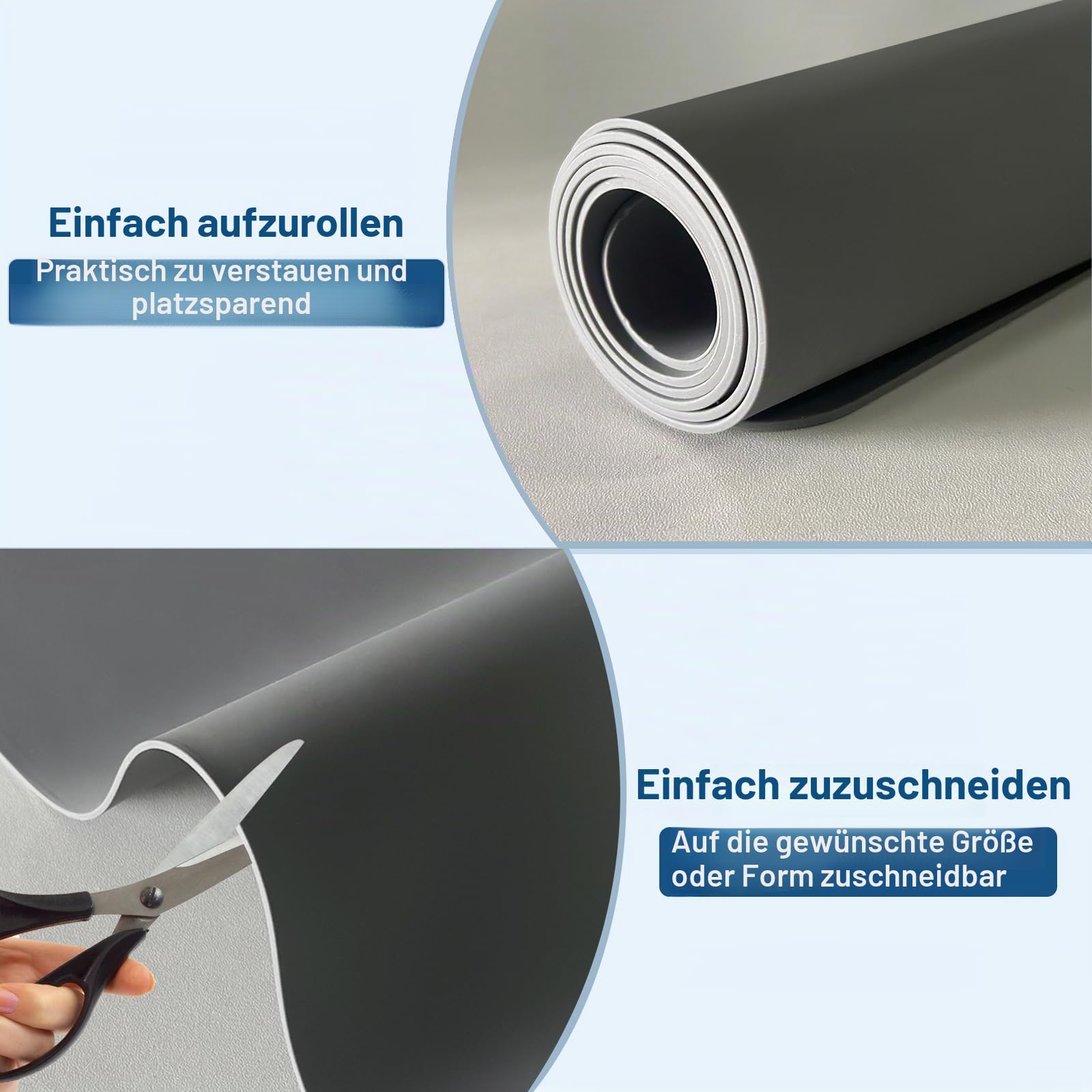Große Silikonmatte, 120 x 80 cm, Silikonmatten für Küchentheke, rutschfest, hitzebeständig, Küchenthekenmatte, wasserdichter Arbeitsplattenschutz zum Basteln, Schwarz
