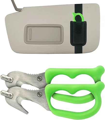 Herramienta Auto Escape StatGear SuperVizor XT: Gancho para cortar el cinturón de seguridad o romper la ventana. La única herramienta de rescate que