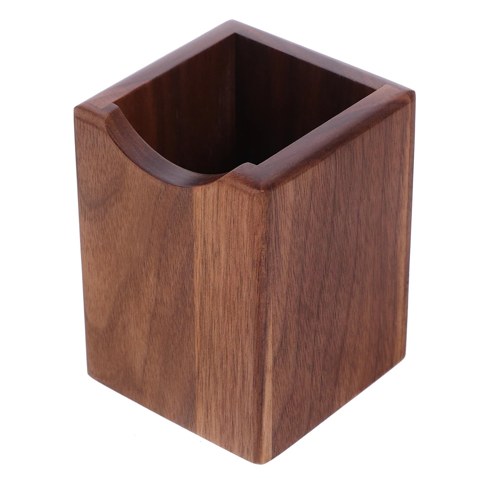 Stifthalter für den Schreibtisch, Stifthalter aus Holz, Schreibtisch-Organizer, dunkelbraun, 10 x 7,6, cm