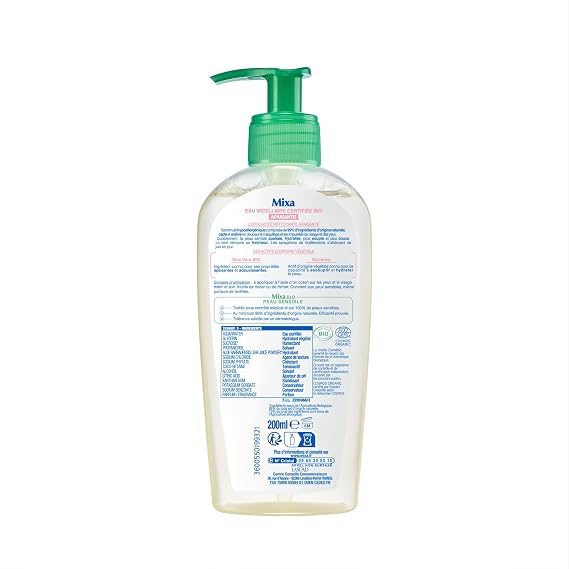 Mixa Bio Cleansing Water for Make-Up Cleansing Sensitive Skin 200 ml