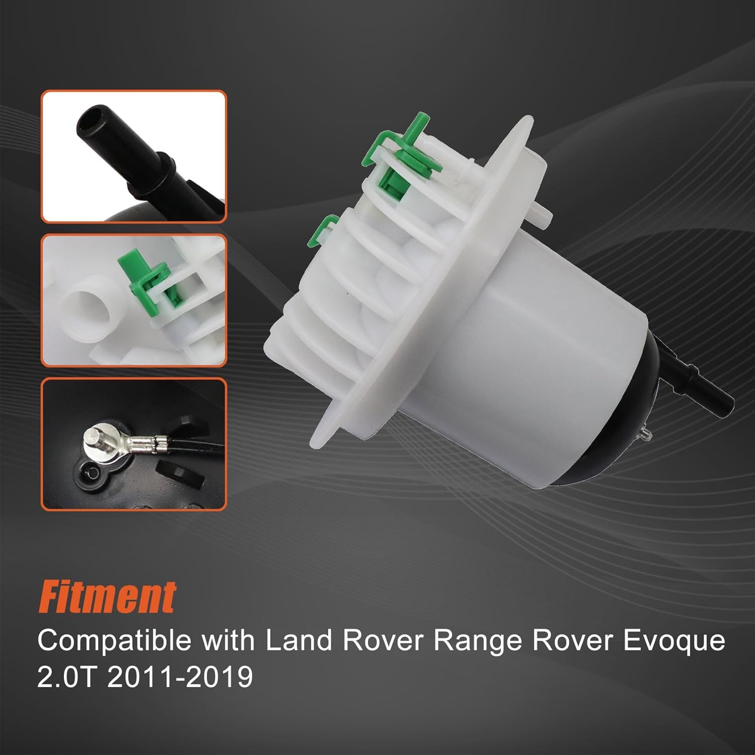 FZJDSD 1Pc Fuel Filter Assembly Compatible with Land Rover Range Rover Evoque 2.0T 2011-2019 LR026195 LR026197 LR036127