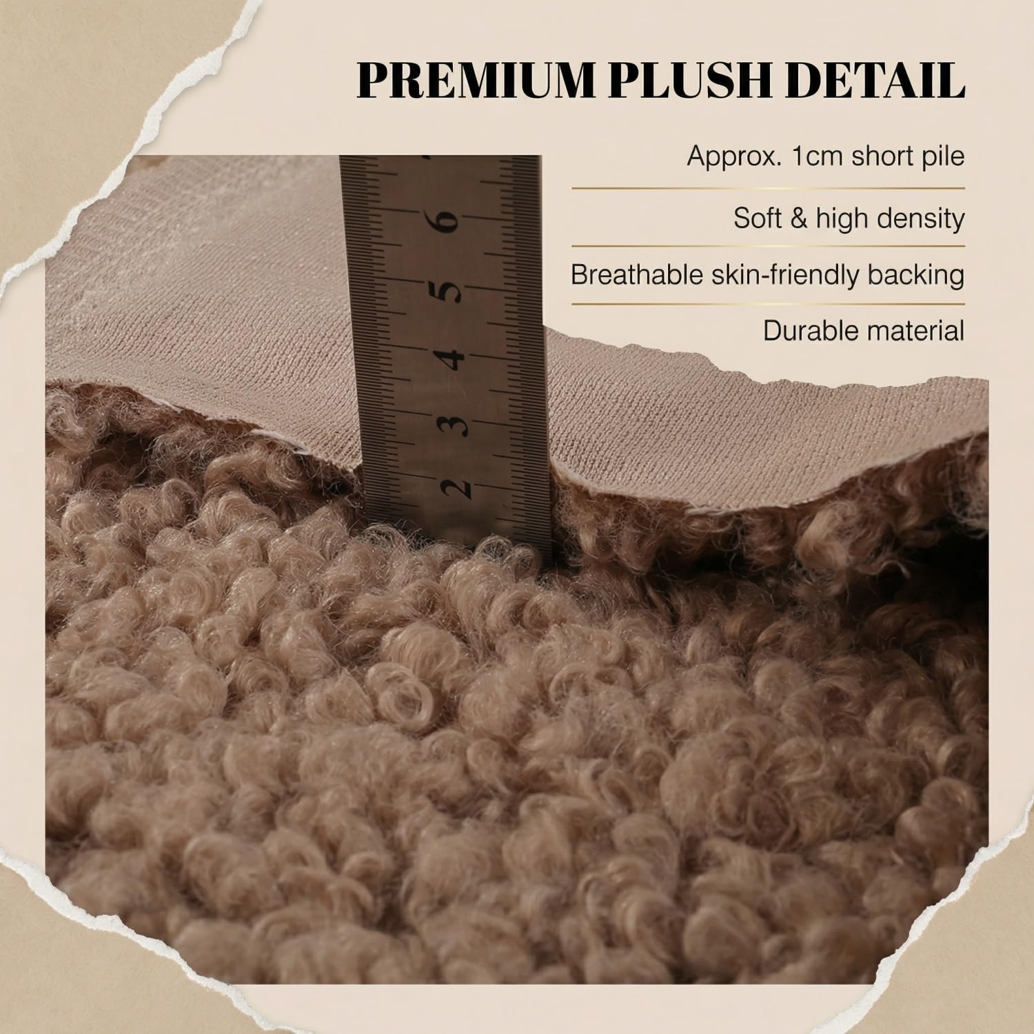 Tela suave de fieltro de lana para costura y manualidades, forro polar de felpa, material ancho para proyectos versátiles