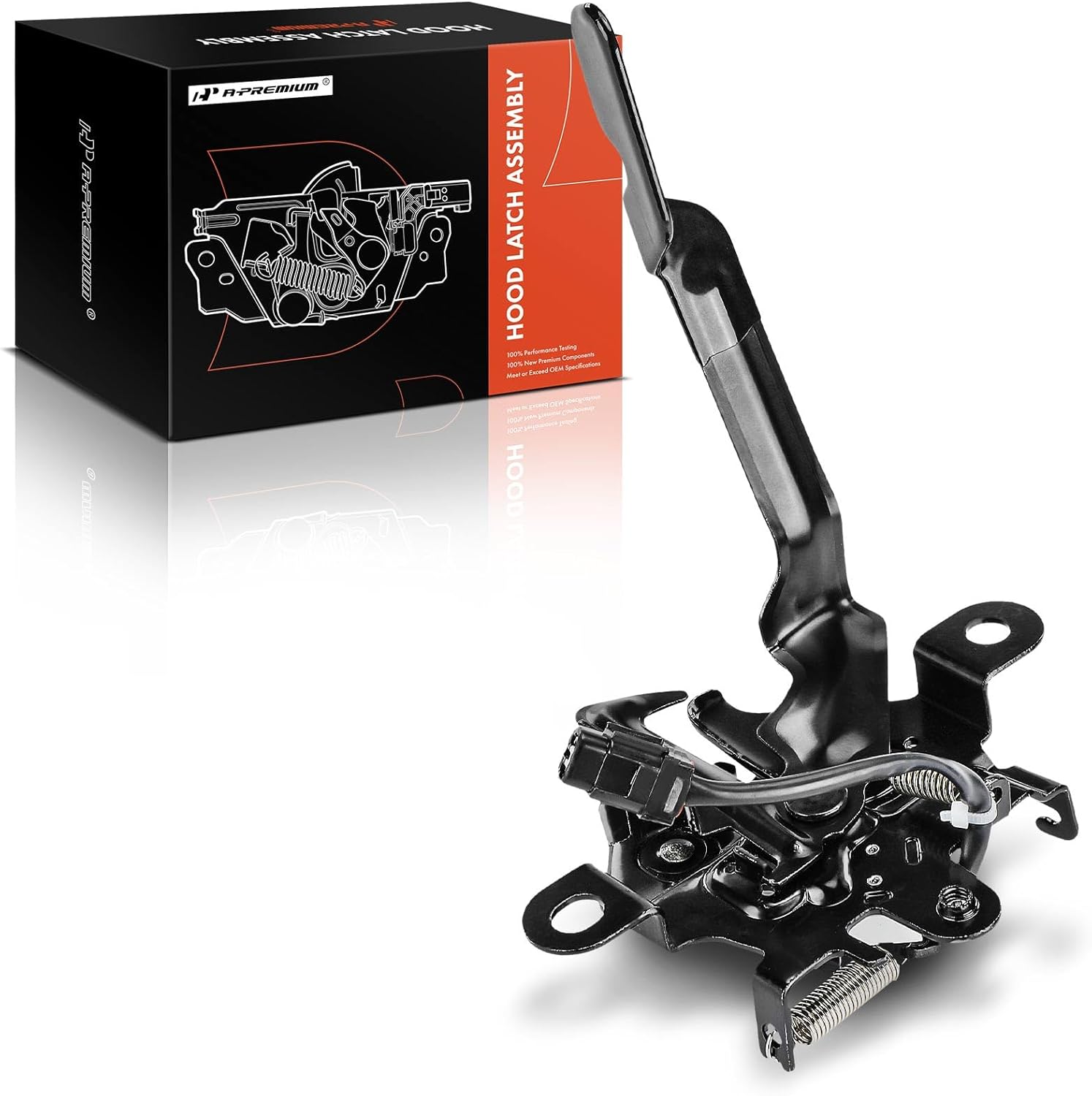 A-Premium Hood Latch Lock Compatible with Toyota RAV4 2019-2023, Front Hood Lock Engine Bonnet Latch Assembly For Model with Alarm System