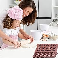 Vista 4 de 2 Pack Valentine's Day Silicone Molds Chocolate Candy Mold Rose Flower Baking Molds Non-stick Silicone Tray Fancy Shapes for Fat Bombs, Caramels