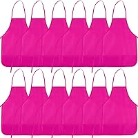 Vista 27 de Delantales de Pintura para Niños 12 Piezas 12 Colores Delantal de Arte Infantil con 2 Bolsillos Espaciosos Delantales para Niños para Actividades