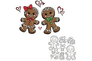 Celebrate with Style: Christmas Gingerbread Man Metal Die Cuts