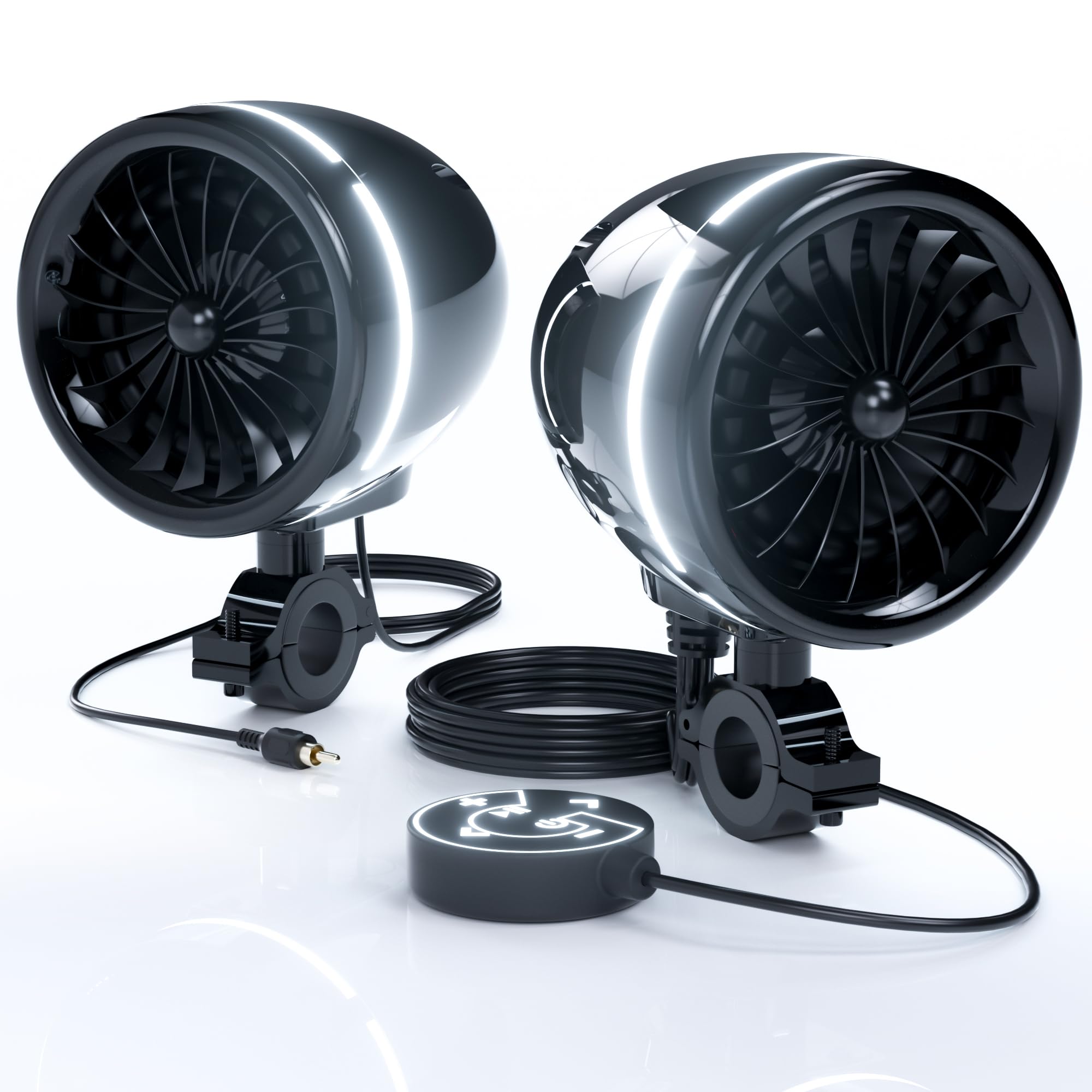 JET　STREAM audio Amazon.com: GoHawk Bluetooth Motorcycle Speakers with LED