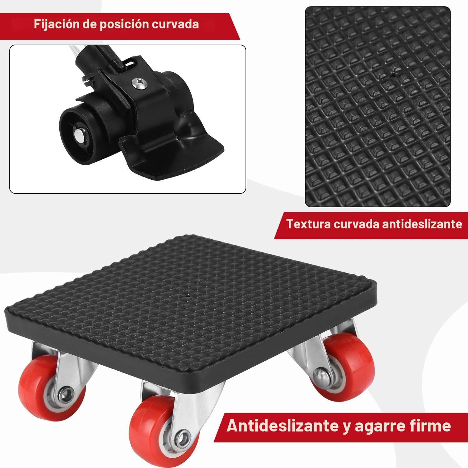 Kit Eelevador de Muebles Pesados con 4 Ruedas,Mover Muebles con Rodillo, Giratorio 360° Ruedas, Carga de 500kg,Elevador de Muebles para Sofá Lavadora